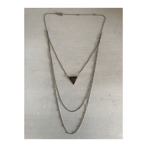 H&M Silver Layered Necklace